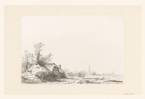 Cottage beside a canal with a view of Ouderkerk