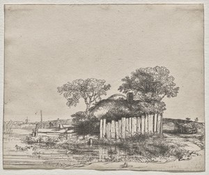 Cottage with a White Paling