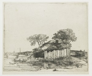 Cottage with White Paling