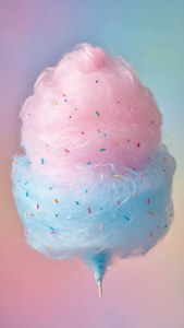 Cotton Candy Fluff Poof