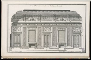 Coupe et Décoration du Sallon pour le Bâtiment Composite