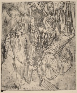 Couple in Front of a Carriage
