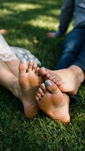 Couple's Silver Glitter