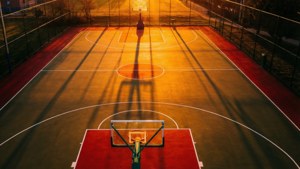 Court Lines at Sunset