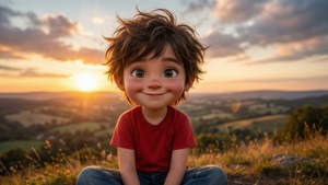 Cousin Sunset Hilltop