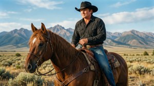 Cowboy and Horse