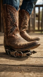Cowboy Boots on Porch