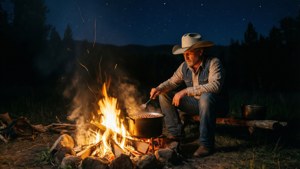 Cowboy Campfire Night