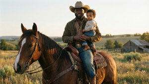 Cowboy Dad on Horse