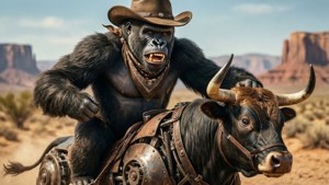 Cowboy Gorilla Rider