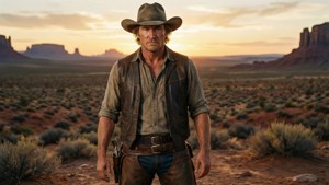 Cowboy in the Desert