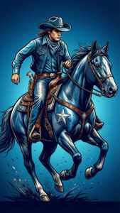 Cowboy on Horse