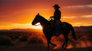 Cowboy Sunset