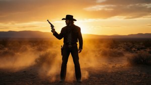 Cowboy Sunset Revolver