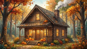 Cozy Autumn Cabin