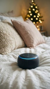 Cozy Bedroom Echo Dot