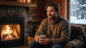 Cozy Cabin Fireplace