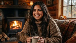 Cozy Cabin Smile