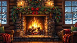 Cozy Cabin Yule Log