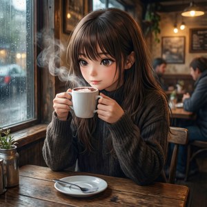 Cozy Café Moment