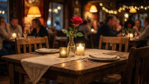 Cozy Candlelit Table