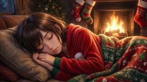 Cozy Christmas Nap