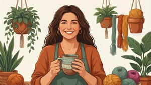 Cozy Craftswoman Banner