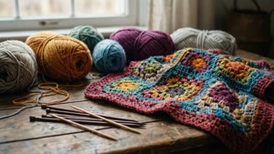 Cozy Crochet Workspace