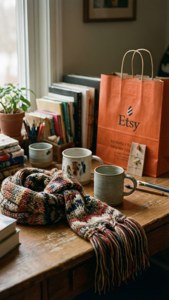 Cozy Etsy Craft Desk