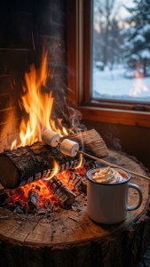 Cozy February Fireplace