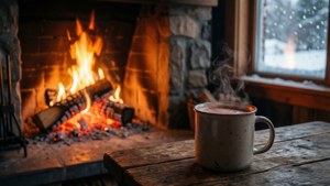 Cozy February Fireplace