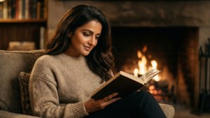 Cozy Fireplace Read