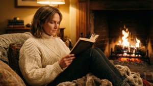 Cozy Fireplace Reading