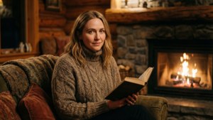 Cozy Fireplace Reading
