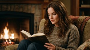 Cozy Fireplace Reading