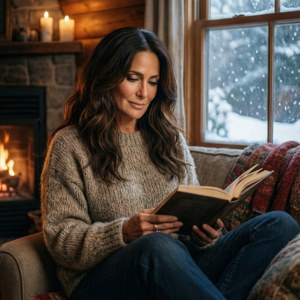 Cozy Fireplace Reading