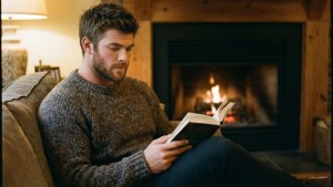Cozy Fireplace Reading