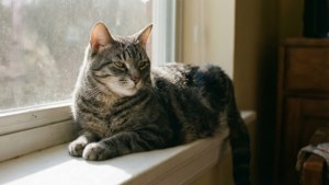 Cozy Gray Tabby Cat