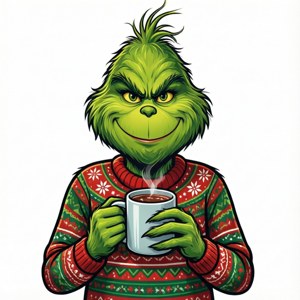 Cozy Grinch Mug