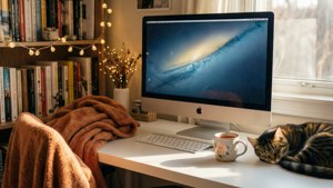 Cozy Home Office iMac