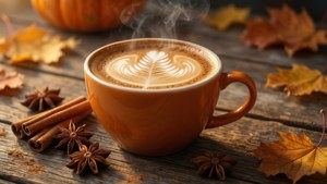 Cozy Latte Autumn Morning