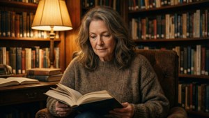 Cozy Library Moment