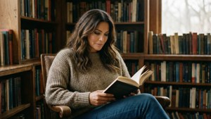 Cozy Library Reading