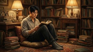 Cozy Library Reading