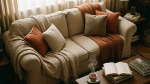 Cozy Living Room Sofa Top