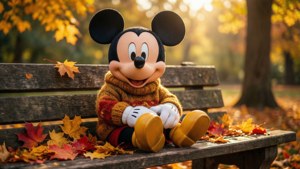 Cozy Mickey in Autumn