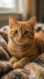 Cozy Orange Kitten
