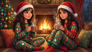 Cozy Pajama Sisters
