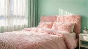 Cozy Pastel Bedroom