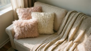 Cozy Pastel Corner Sofa